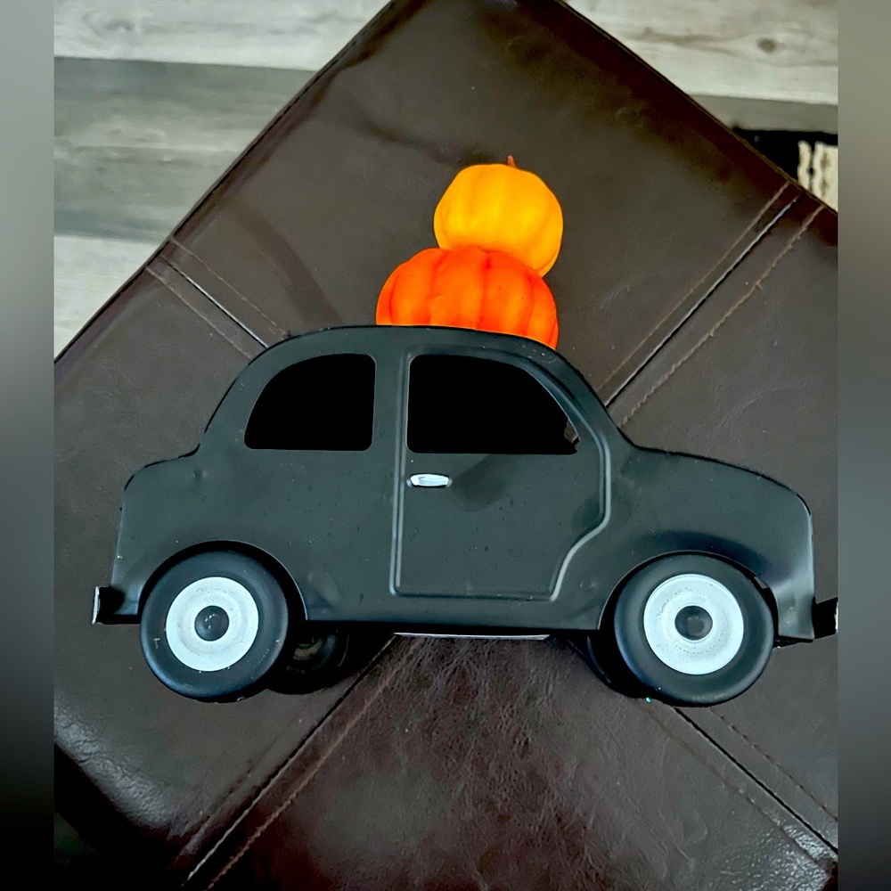 Target limited collection retro metal Black Car with Orange Accents - with tags